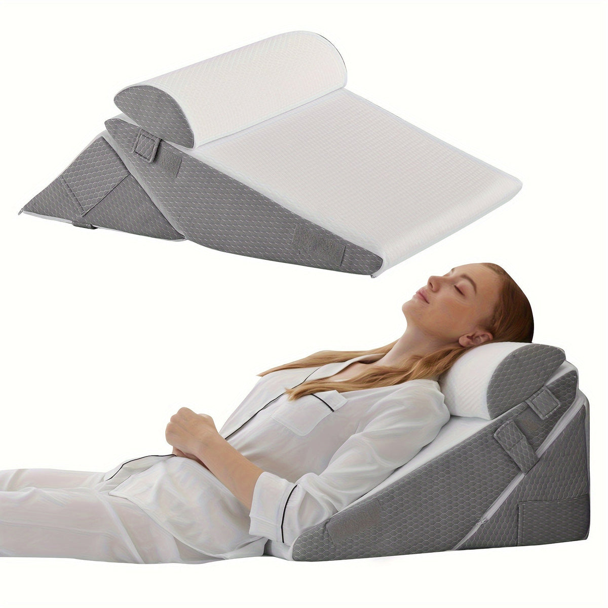 7-in-1 Adjustable Orthopedic Wedge Pillow — Memory Foam Support 8