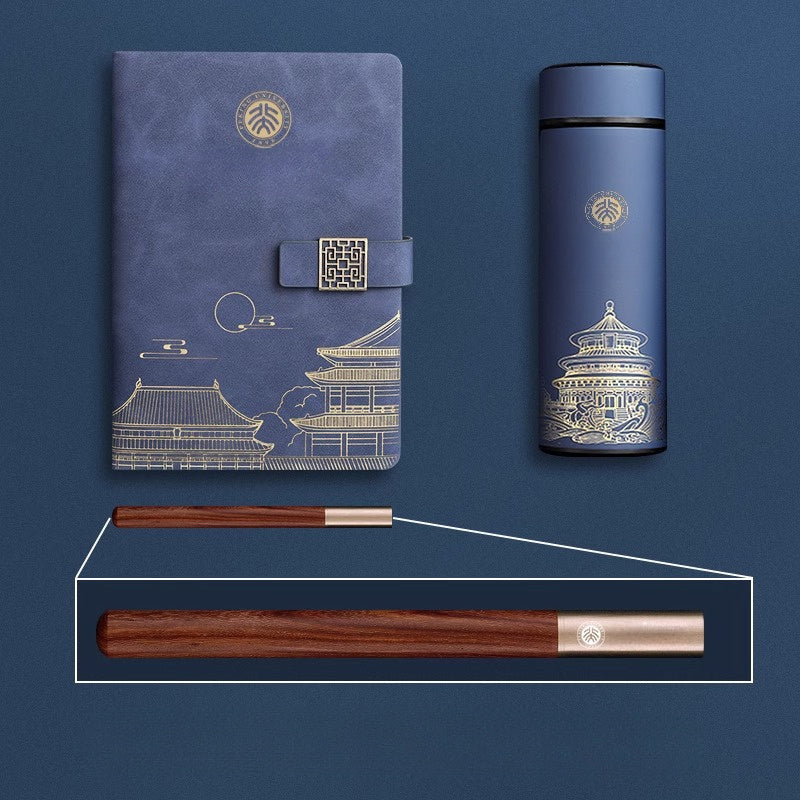 Gift for Men — Forbidden City Notebook, Thermos & Pen Set 5