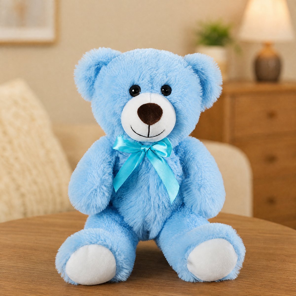 Teddy Bear Plush Toy with Satin Bow — 25–30 cm Soft Gift 11