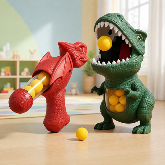 Dinosaur Toy Foam Ball Shooter — Kids' Target Shooting Game 1