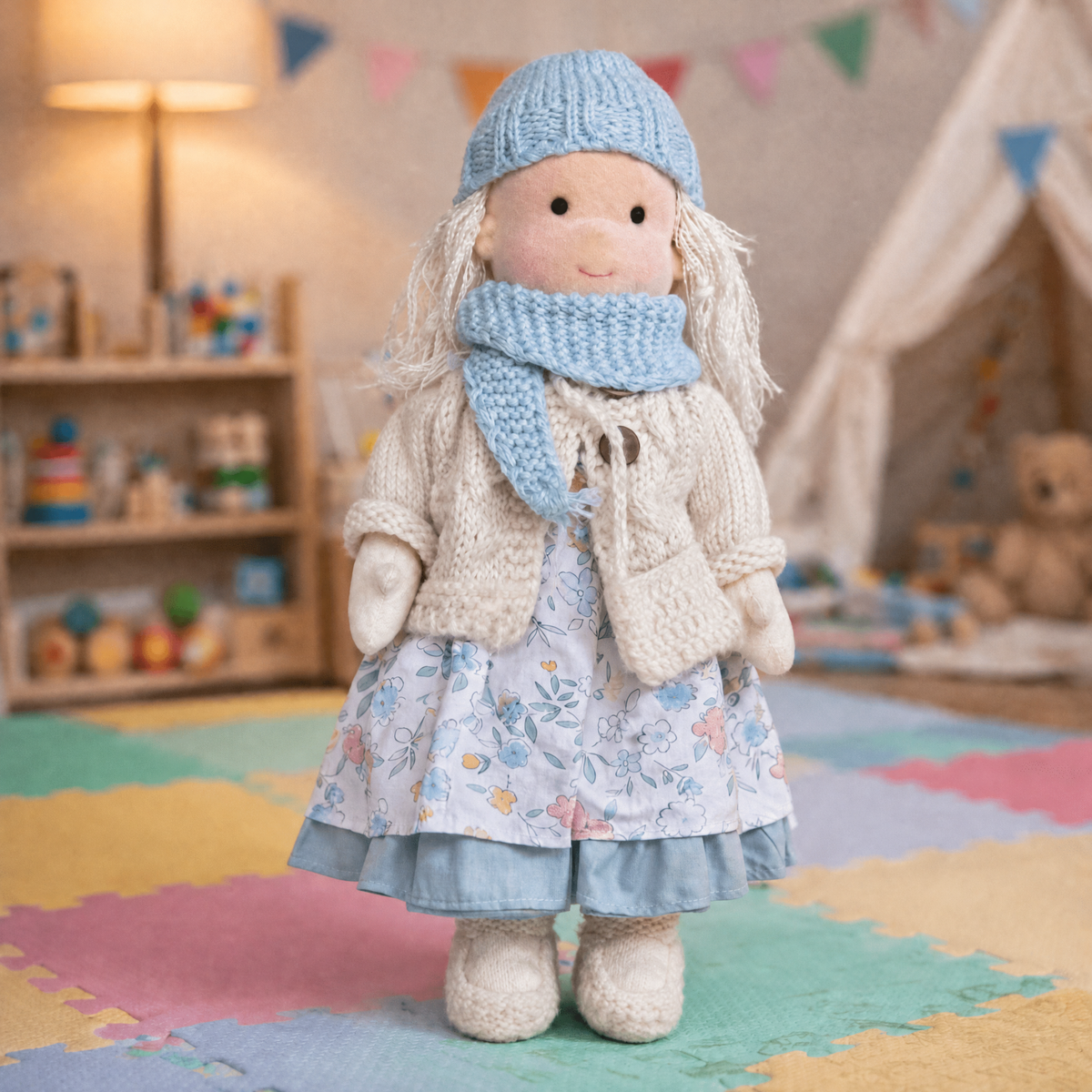 Waldorf Doll Handmade in Cotton — Elora 28 cm, 37 Styles 1
