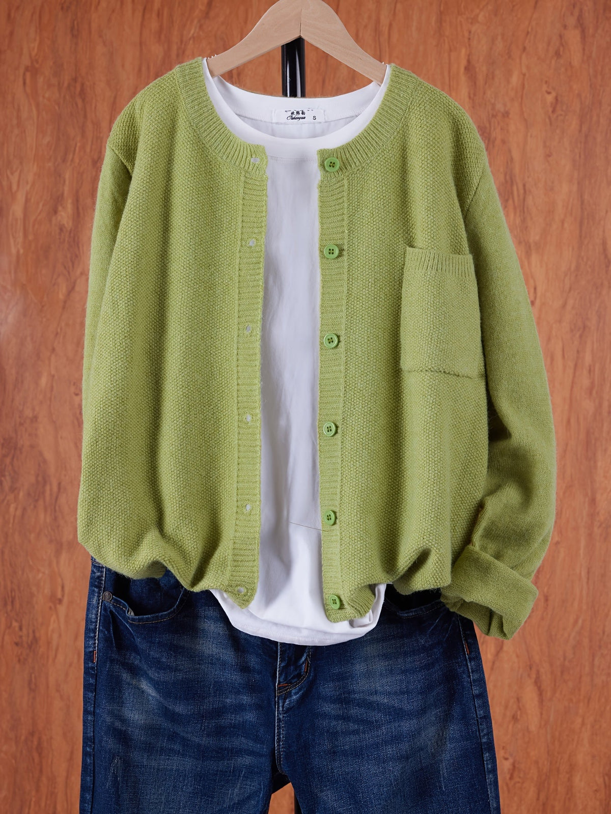 Women's Relaxed Open-Front Knit Cardigan Sweater 18
