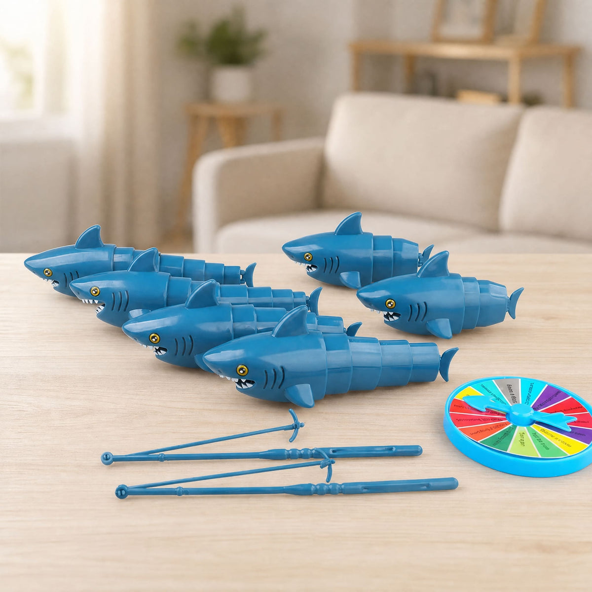 Shark Fishing Board Game for Kids — Battery-Free Family Fun 1