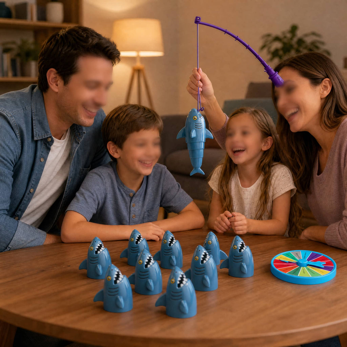 Shark Fishing Board Game for Kids — Battery-Free Family Fun 4