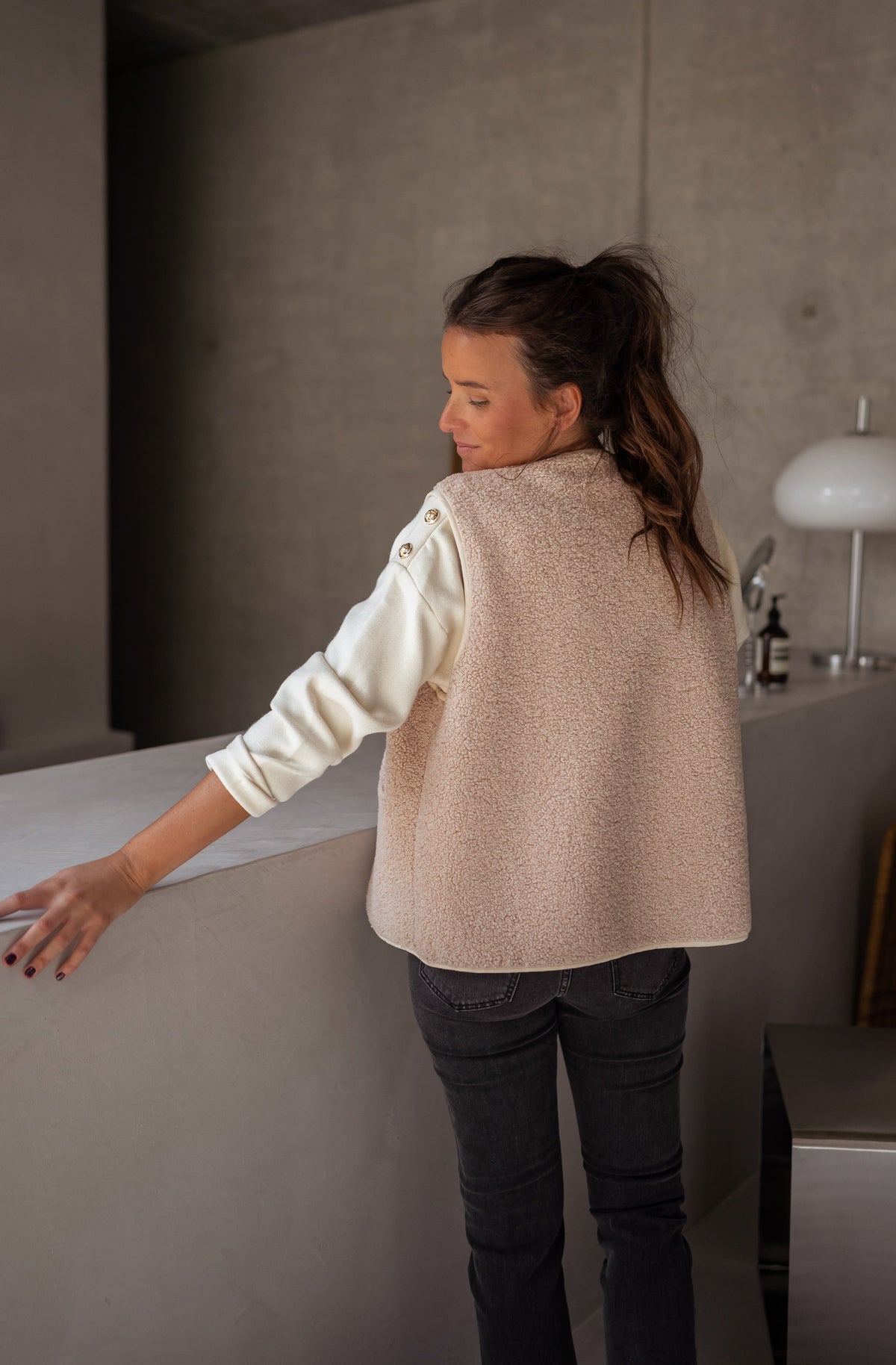 Women's Soft Fabric Gilet — Relaxed Sleeveless Layering Vest 6