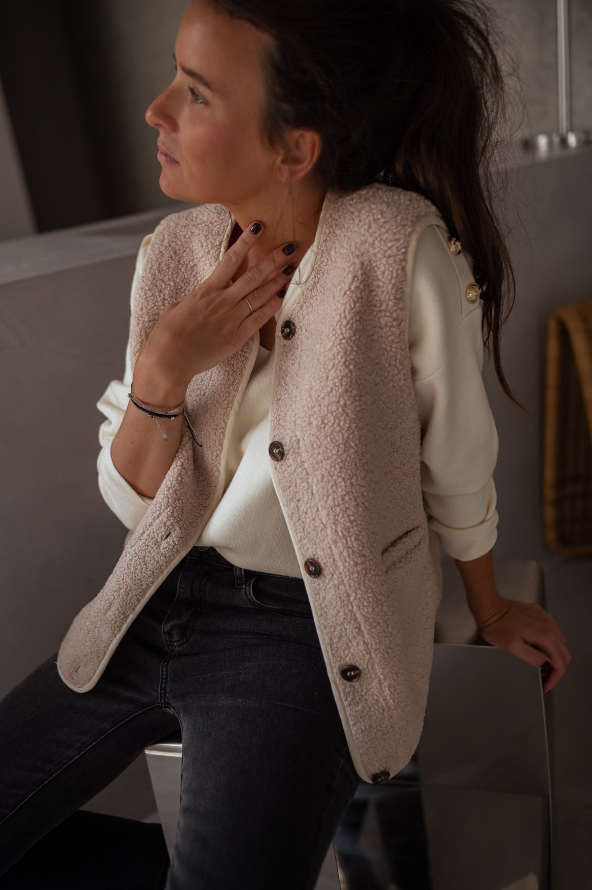 Women's Soft Fabric Sleeveless Gilet — Relaxed Layering Fit 7