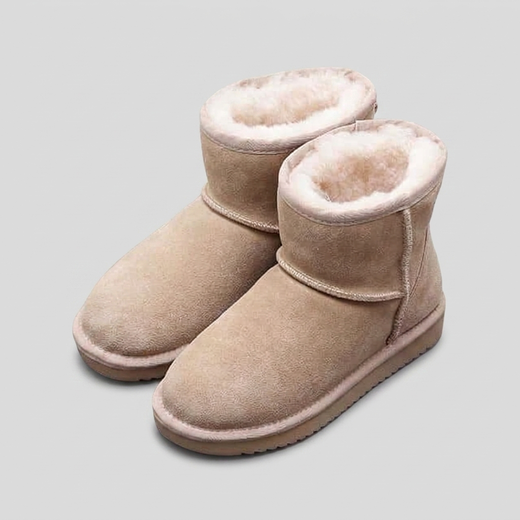 Women's Suede-Look Ankle Boots — Warm Lined Winter Boot 1