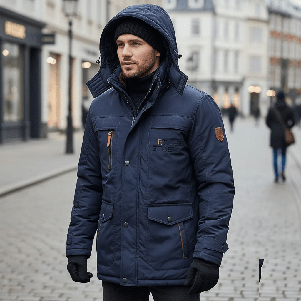 Women's Windproof Padded Parka — Fleece Lined Mid-Length Coat 9