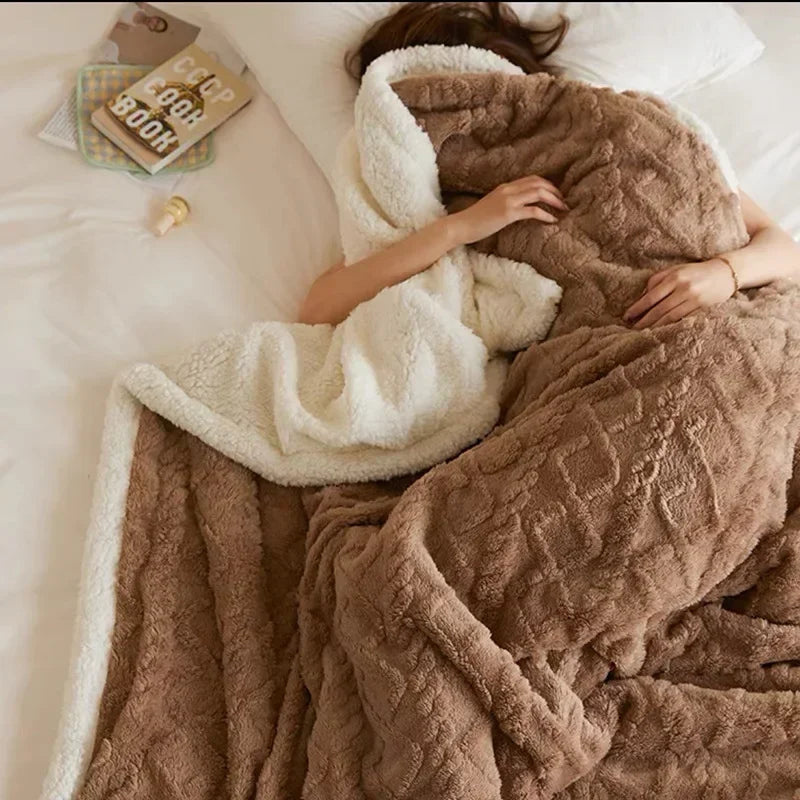 WarmWool Fleece Throw Blanket — Ultra Soft Double-Sided Winter Blanket 1