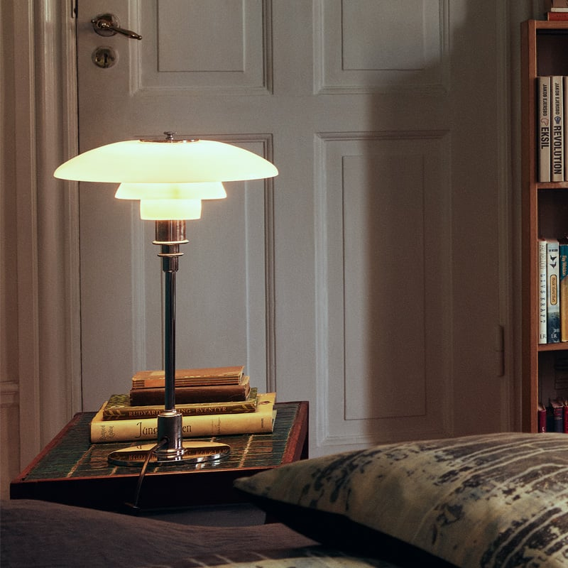 Scandinavian Glass Table Lamp — Warm Ambient LED Light 5