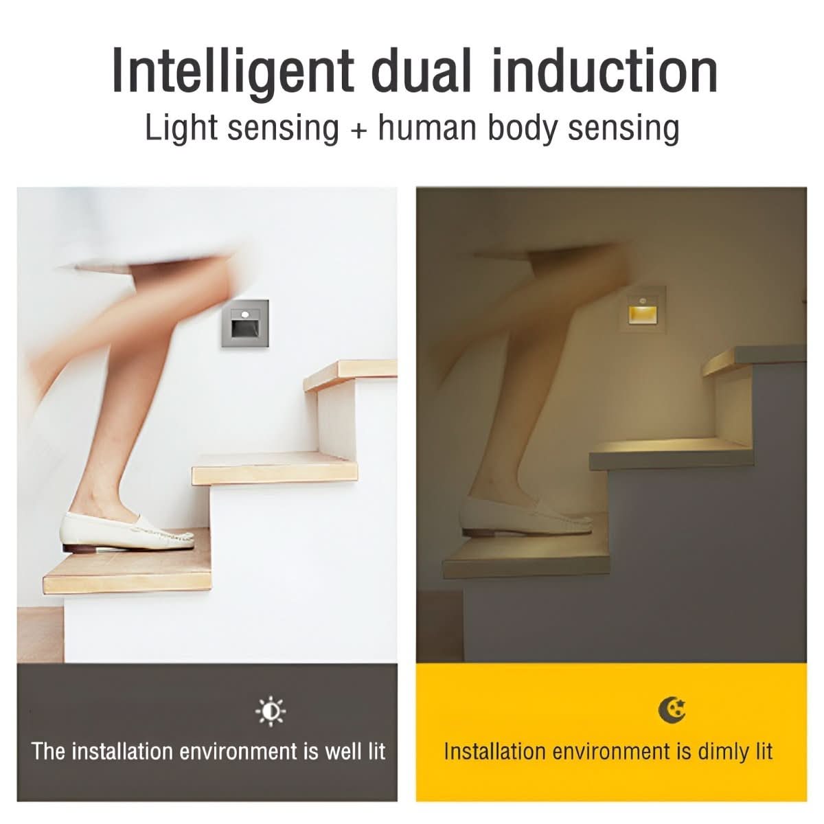 LumiStep Motion Sensor Wall Light — Indoor LED Safety Lamp 7