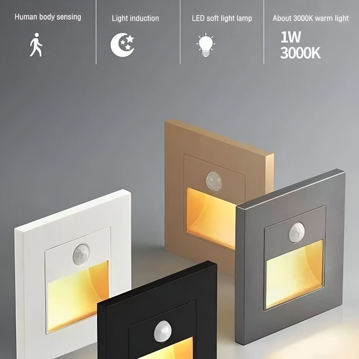 LumiStep Motion Sensor Wall Light — Indoor LED Safety Lamp 4