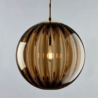 Coloured Glass Ball Pendant Light — E14 Ceiling Fitting 11