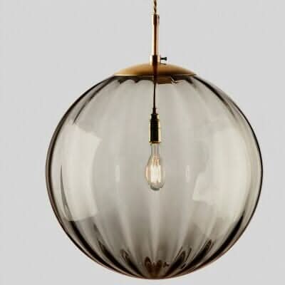 Coloured Glass Ball Pendant Light — E14 Ceiling Fitting 9