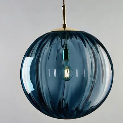Coloured Glass Ball Pendant Light — E14 Ceiling Fitting 10