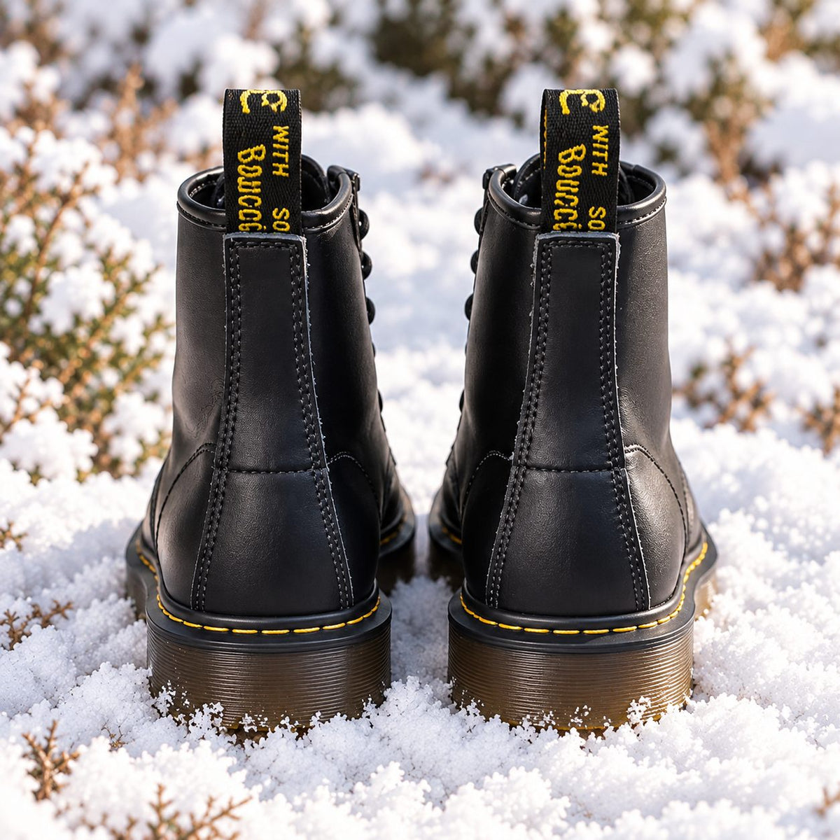 Martin Boots Unisex Genuine Leather Lace-Up — 6 Colours 3