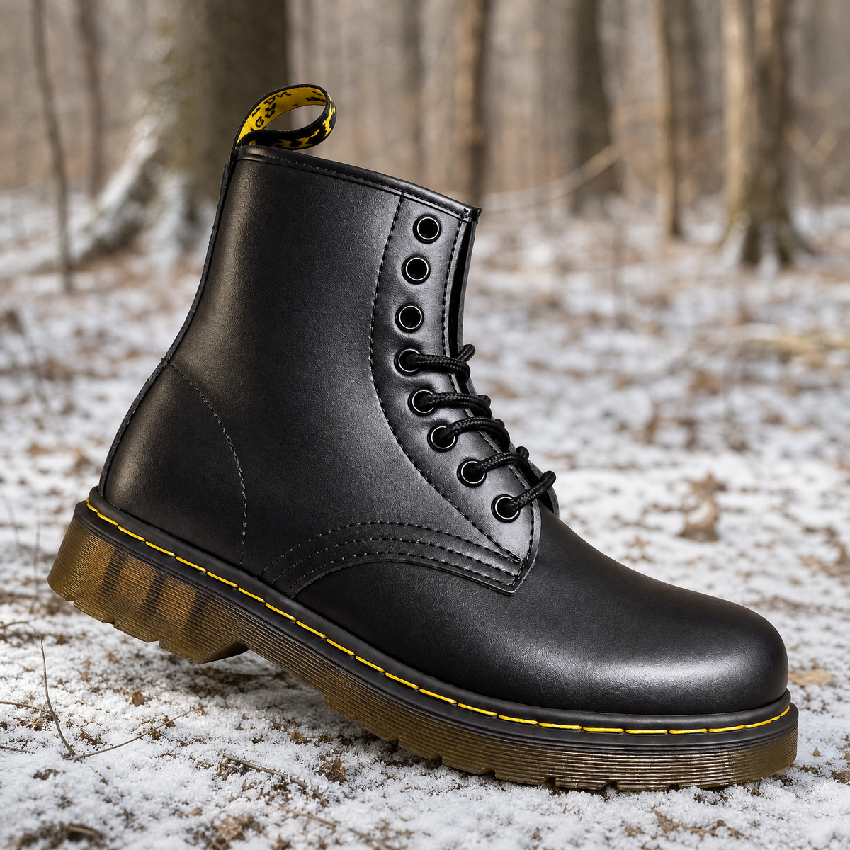 Martin Boots Unisex Genuine Leather Lace-Up — 6 Colours 1