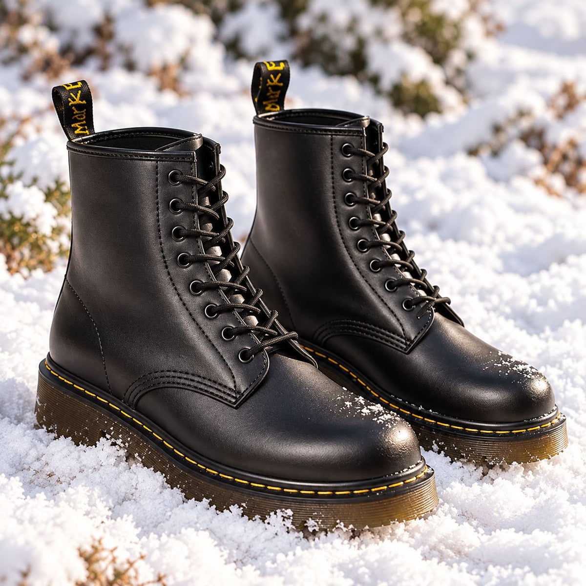 Martin Boots Unisex Genuine Leather Lace-Up — 6 Colours 2