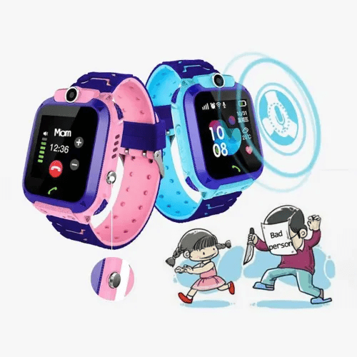 Kids Smartwatch with GPS Tracking & SOS Button — Blue or Pink 6