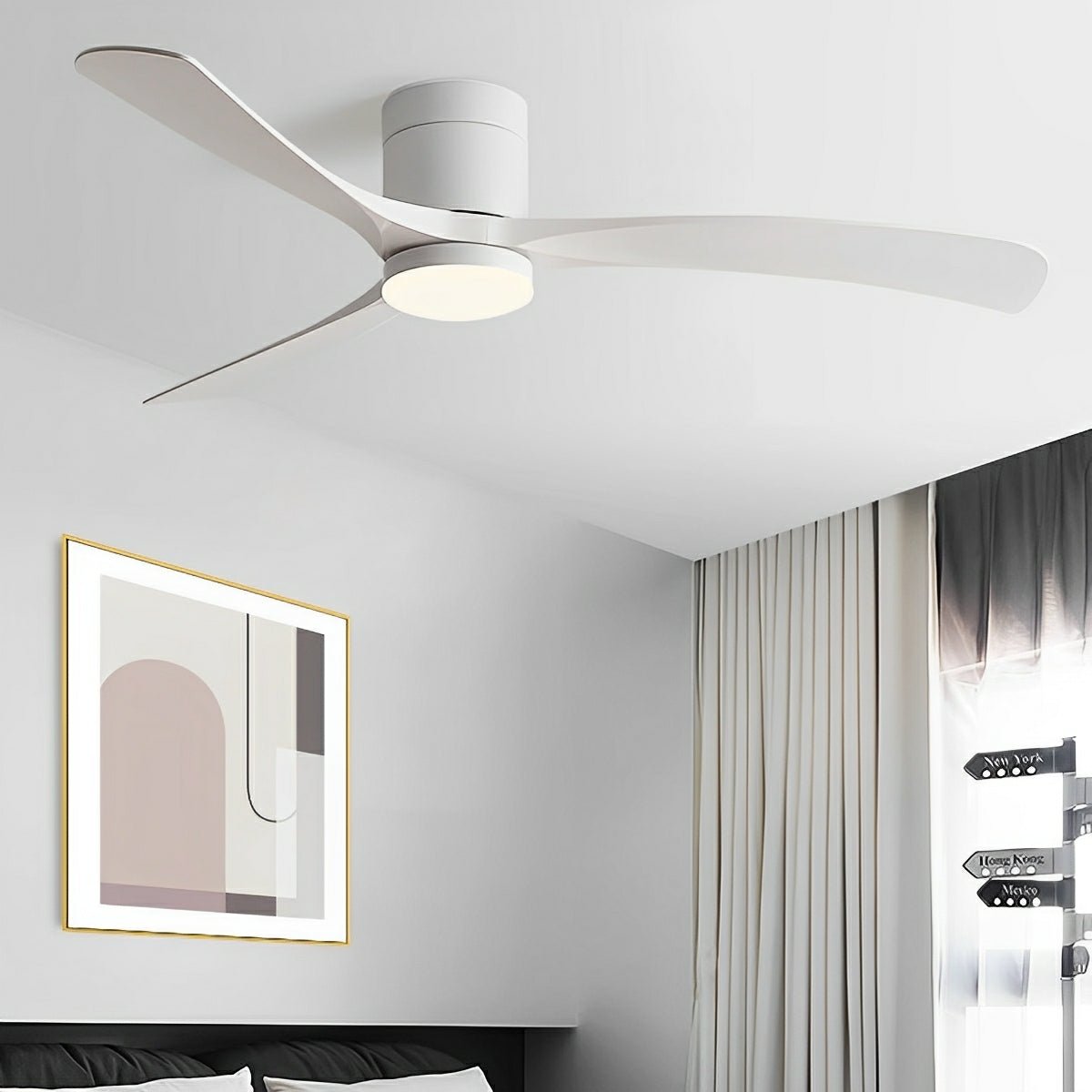 Modern Ceiling Fan with LED Light — 6 Speeds & Reversible Motor 2