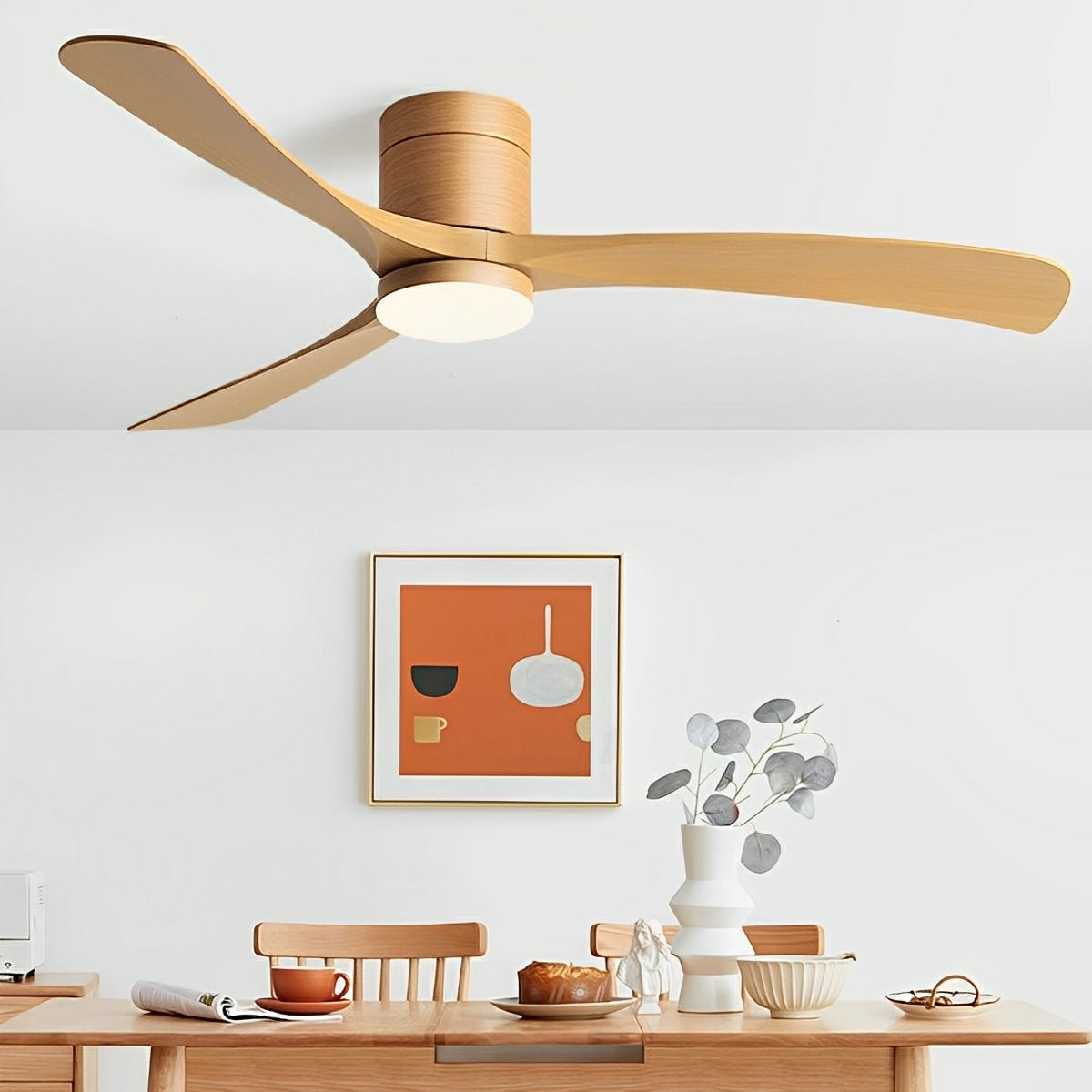 Modern Ceiling Fan with LED Light — 6 Speeds & Reversible Motor 3
