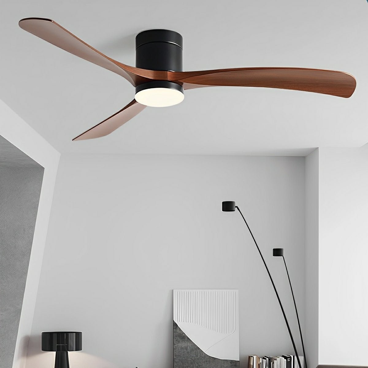 Modern Ceiling Fan with LED Light — 6 Speeds & Reversible Motor 4