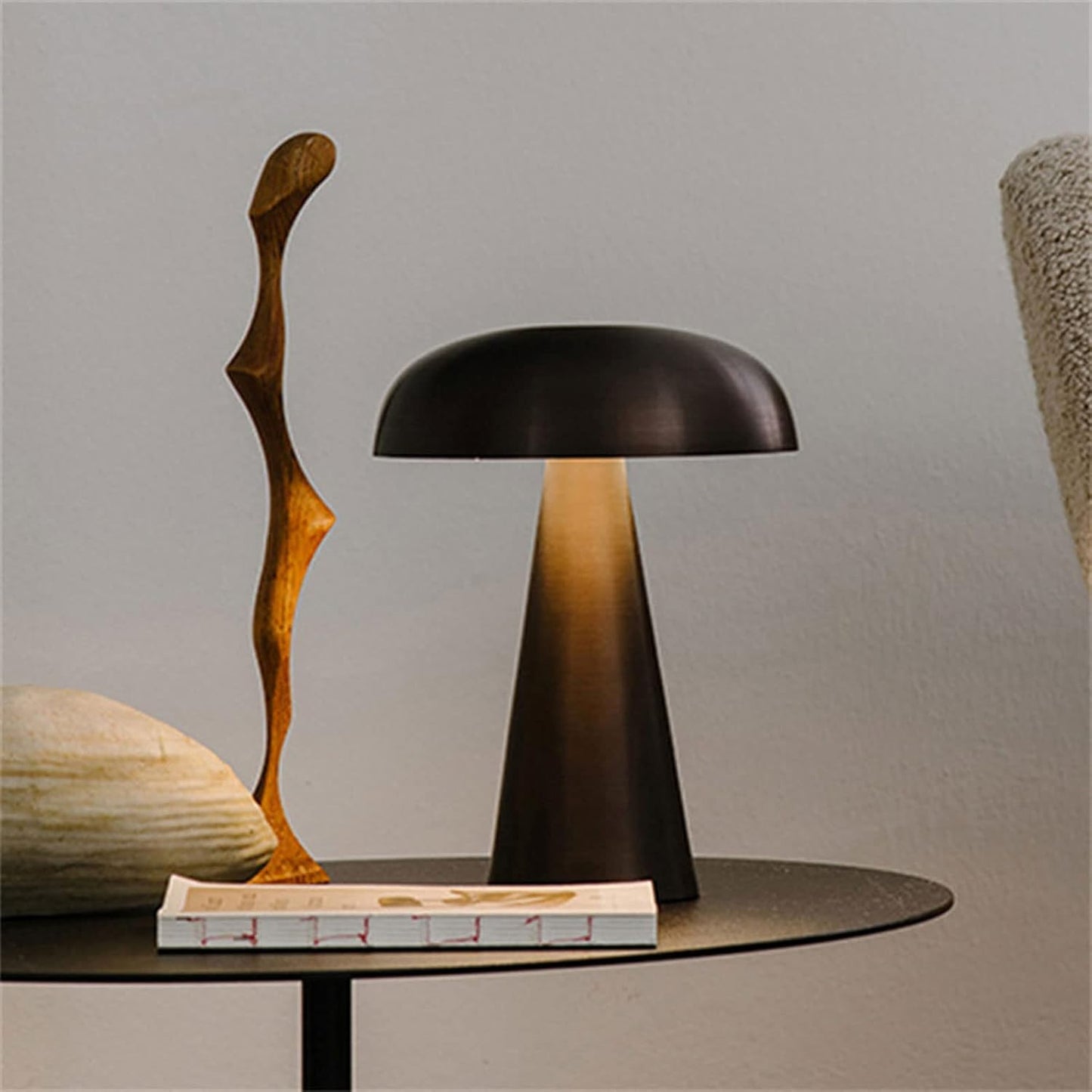 Lumo Mushroom Table Lamp — Rechargeable Wireless Ambient Light 3