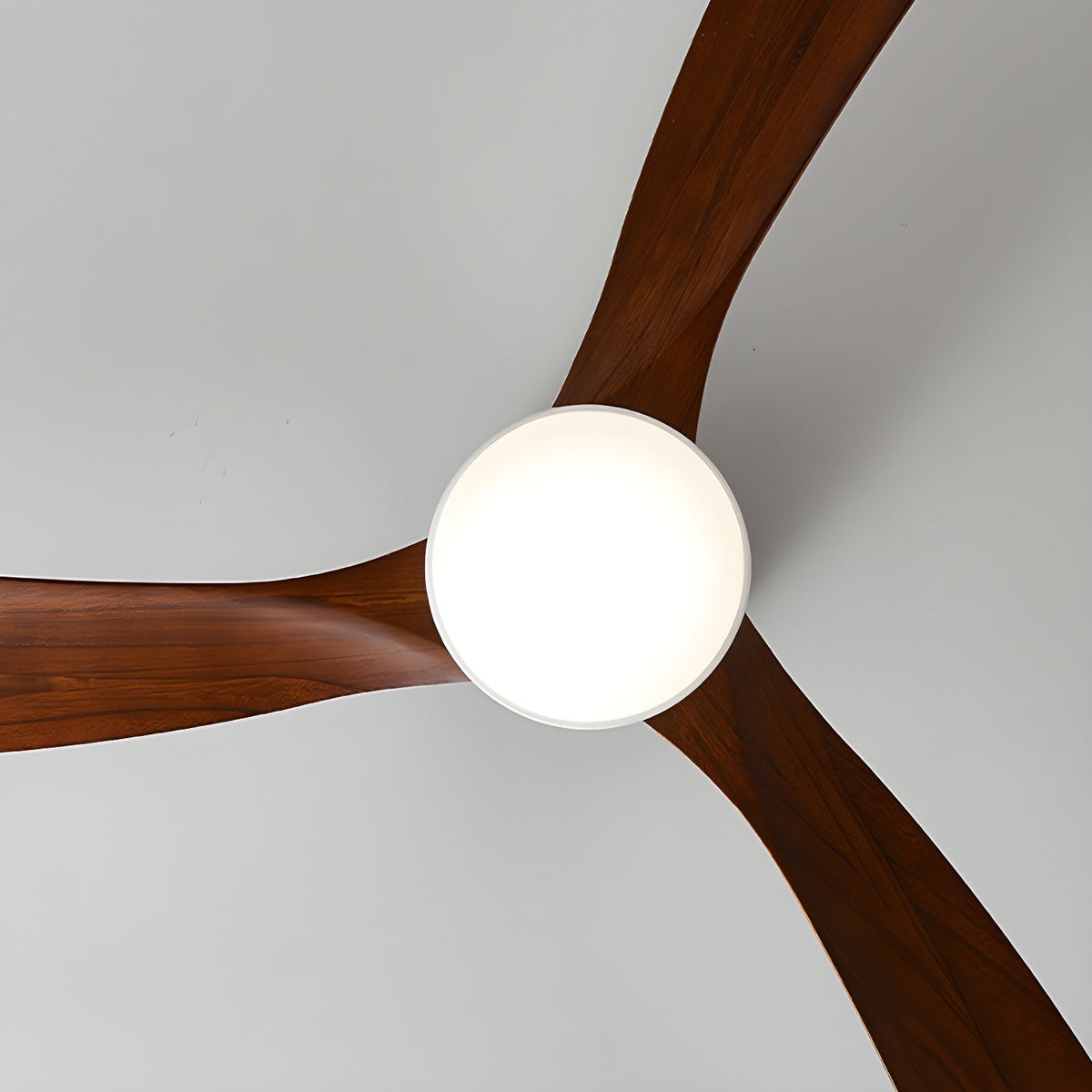Nordic Wooden Ceiling Fan Light with Remote & LED 15