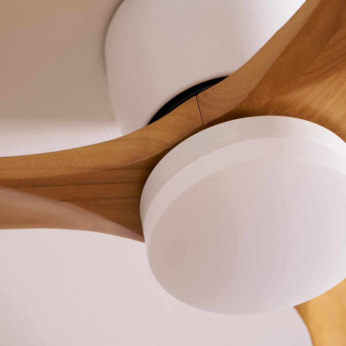 Nordic Wooden Ceiling Fan Light with Remote & LED 26