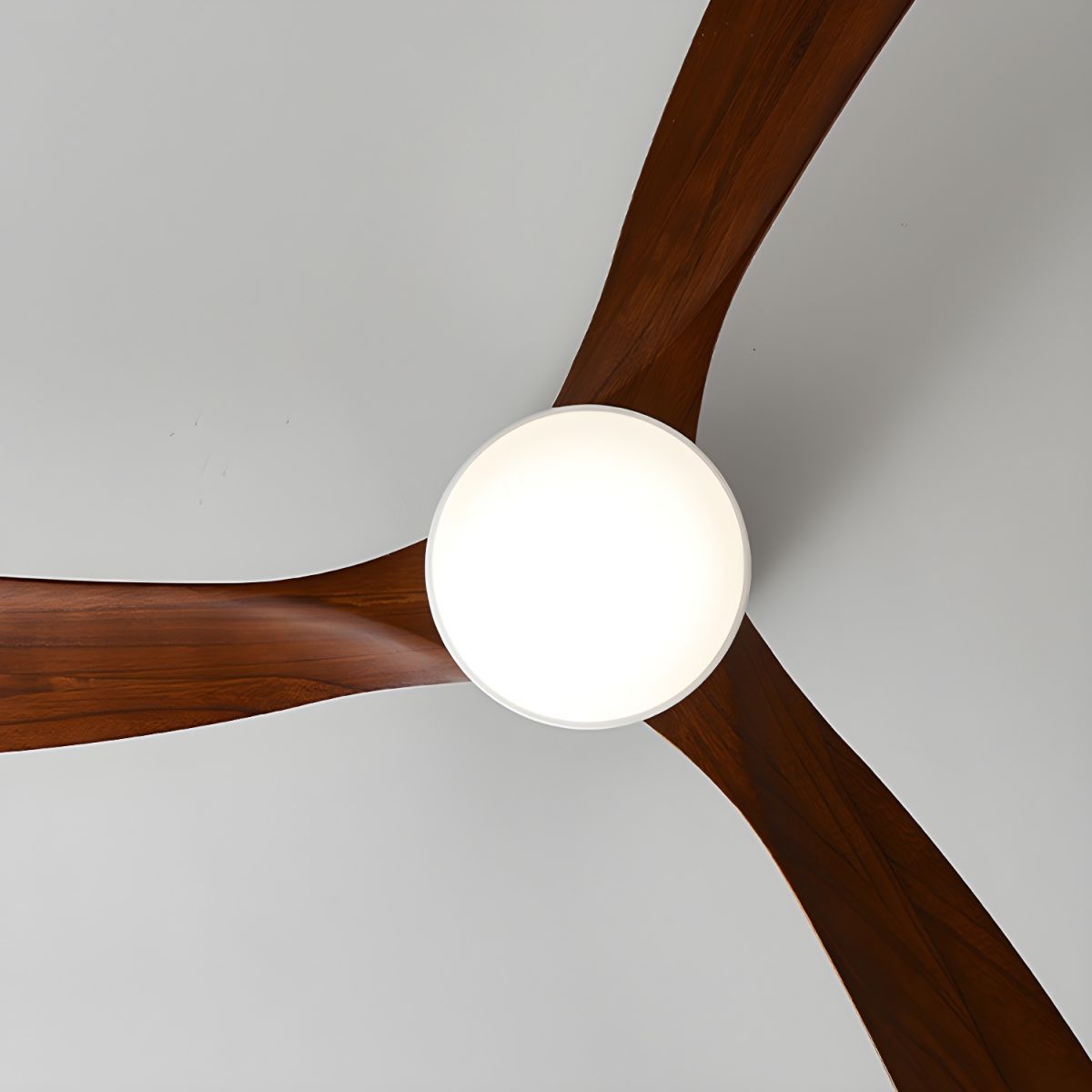 Nordic Wooden Ceiling Fan Light with Remote & LED 6