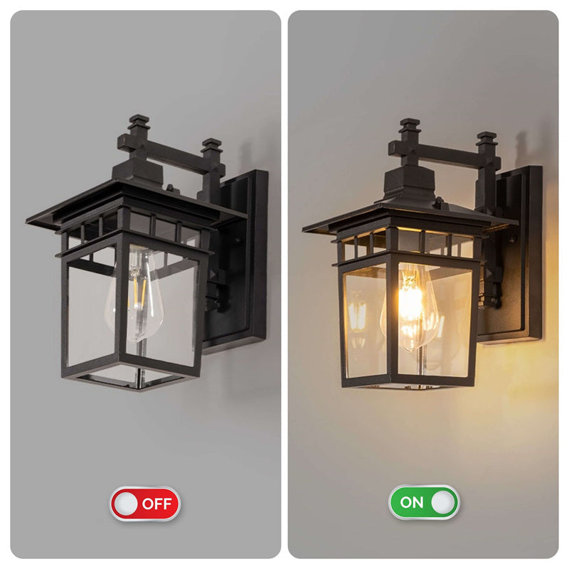 Outdoor Waterproof Lantern Wall Light — Aluminum E27 IP23 12