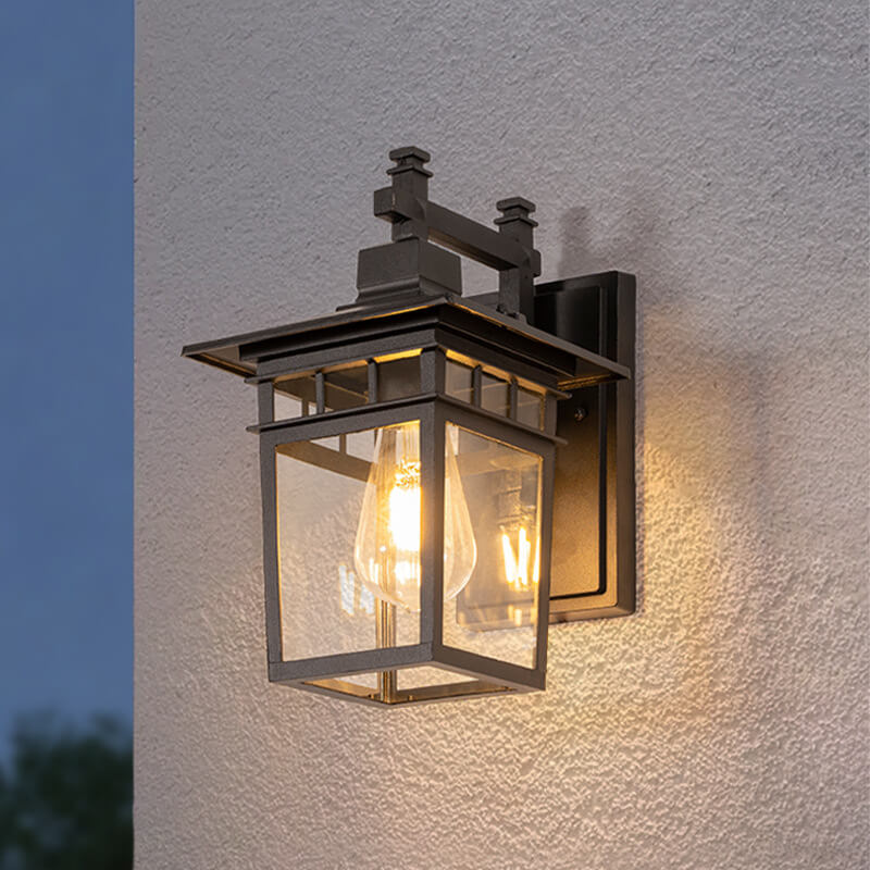 Outdoor Waterproof Lantern Wall Light — Aluminum E27 IP23 2