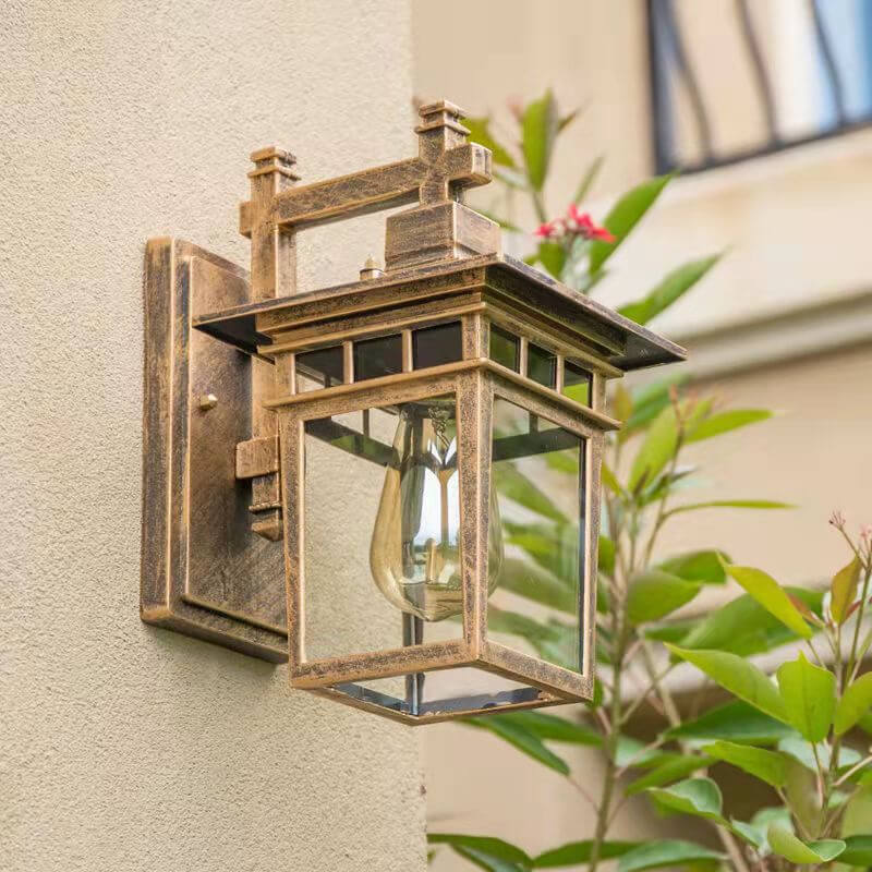 Outdoor Waterproof Lantern Wall Light — Aluminum E27 IP23 3