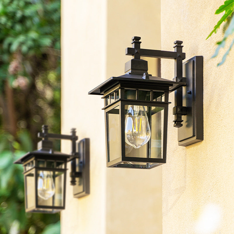 Outdoor Waterproof Lantern Wall Light — Aluminum E27 IP23 6
