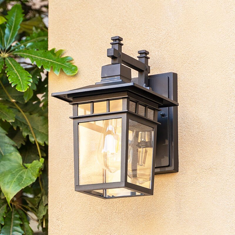 Outdoor Waterproof Lantern Wall Light — Aluminum E27 IP23 7