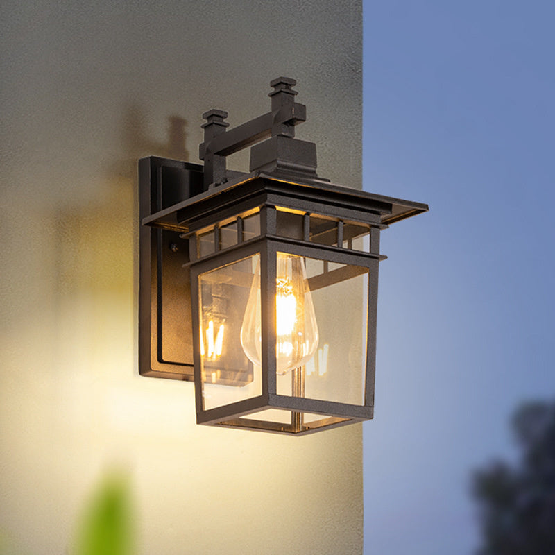 Outdoor Waterproof Lantern Wall Light — Aluminum E27 IP23 1