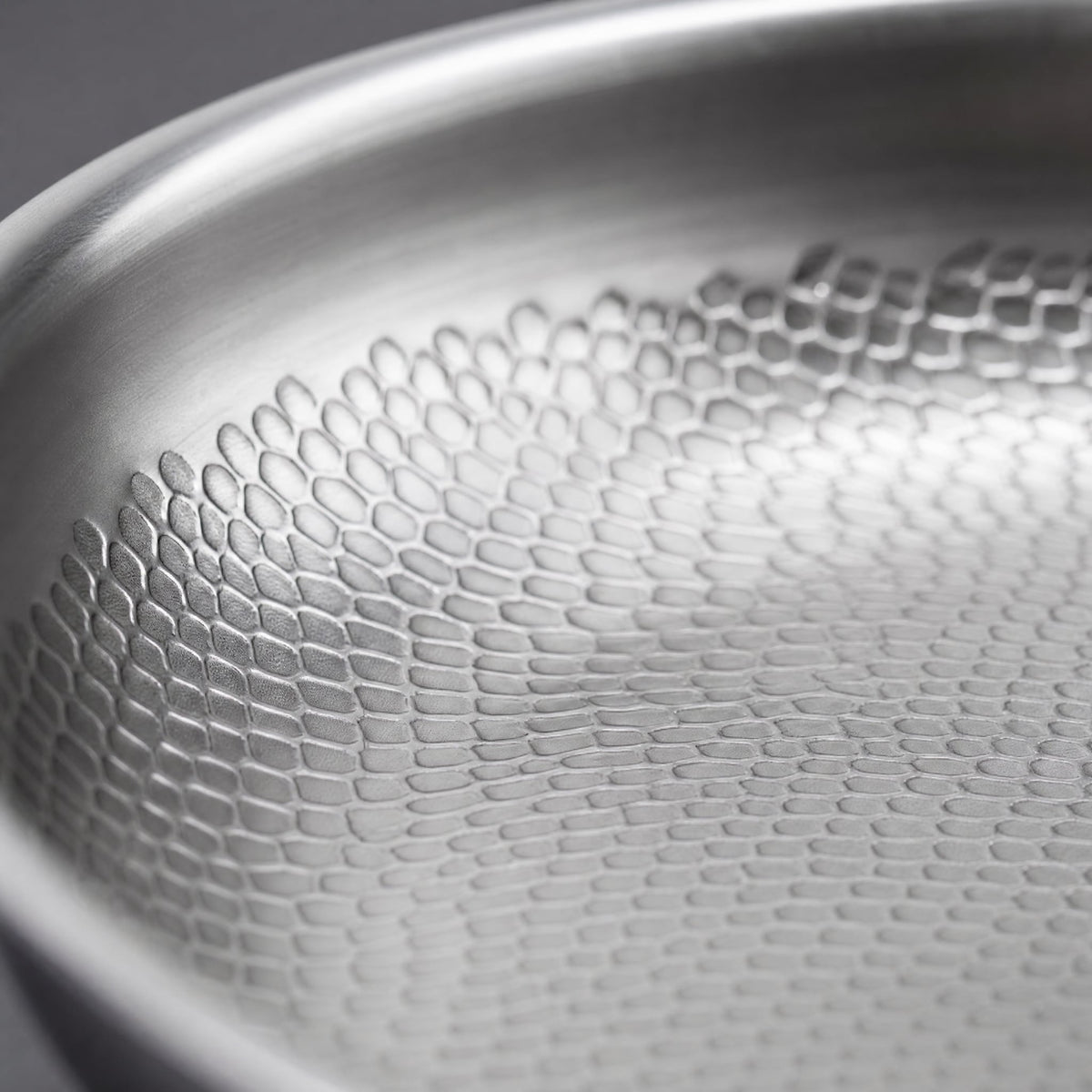 Honeycomb Stainless Steel Frying Pan — No Chemical Coating 7