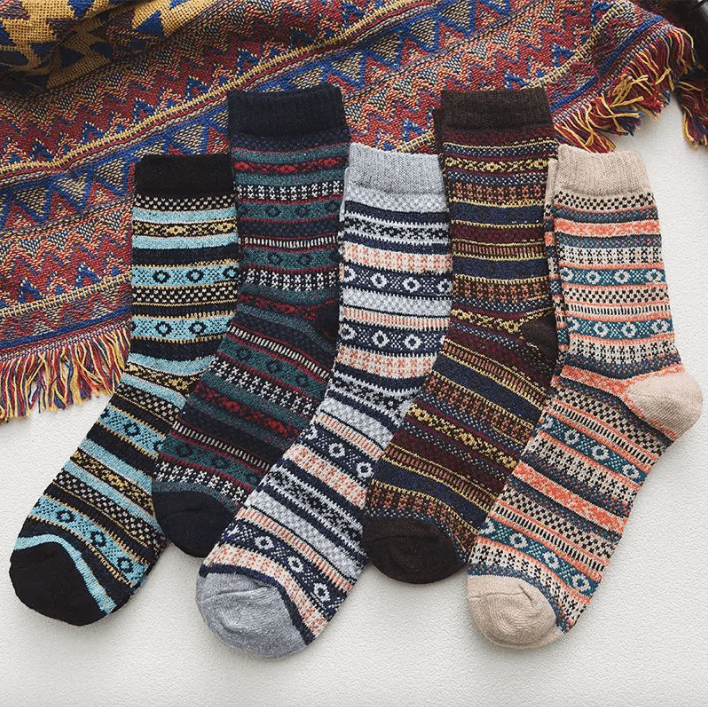 Nordic Winter Socks — Scandinavian Wool Blend, 5 Pairs 1