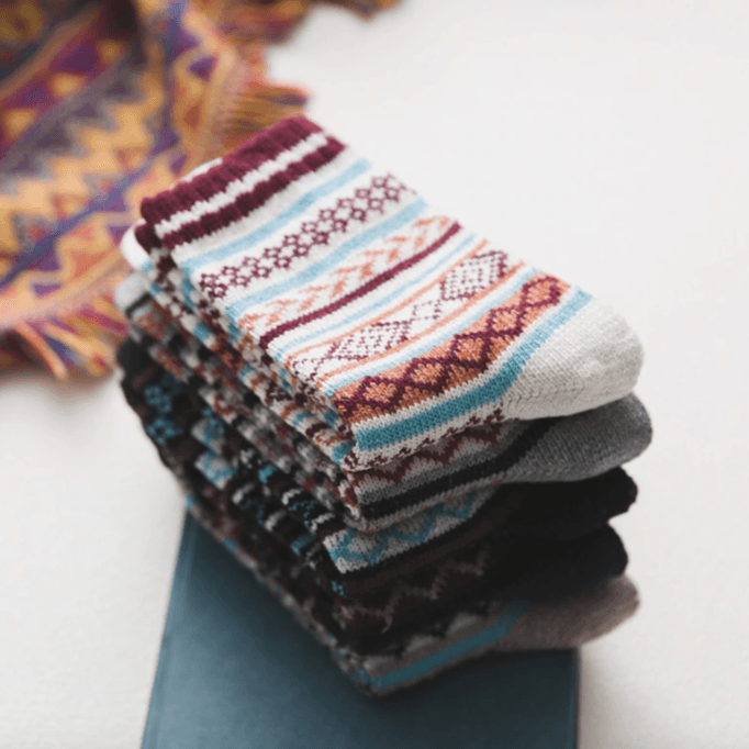 Nordic Winter Socks — Scandinavian Wool Blend, 5 Pairs 3