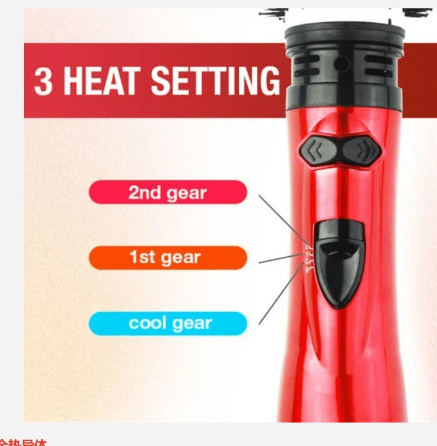 Rotating Hair Dryer Brush — 2 Interchangeable Heads & 360° Spin 7