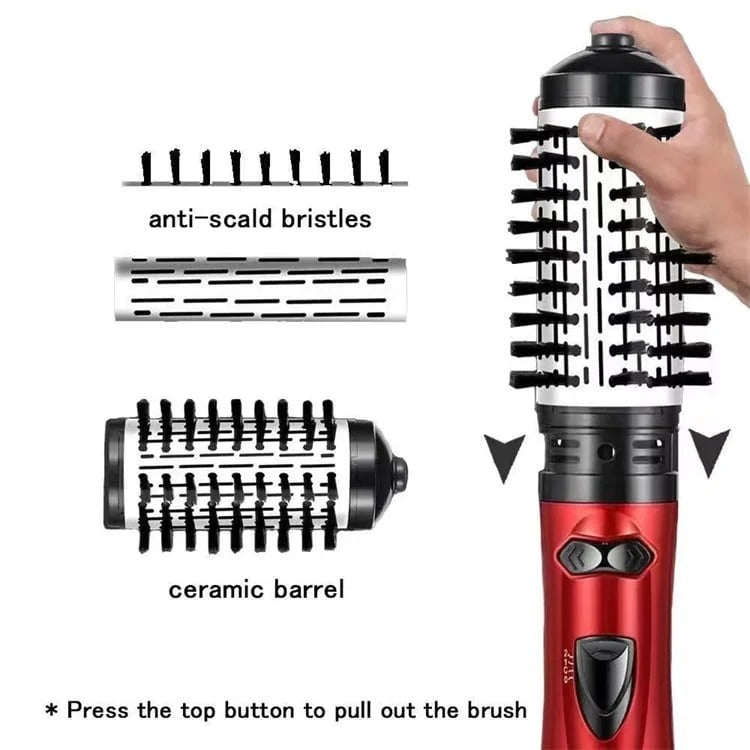 Rotating Hair Dryer Brush — 2 Interchangeable Heads & 360° Spin 3