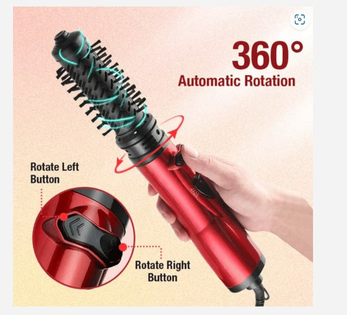 Rotating Hair Dryer Brush — 2 Interchangeable Heads & 360° Spin 2