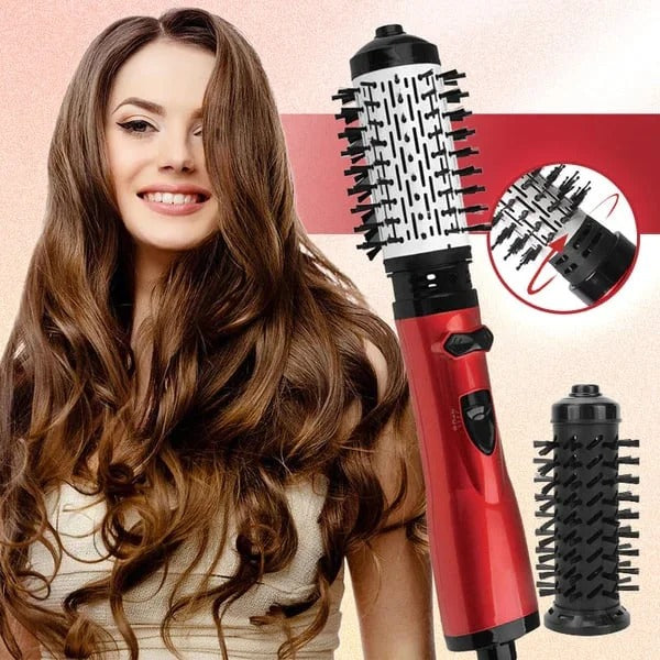 Rotating Hair Dryer Brush — 2 Interchangeable Heads & 360° Spin 15