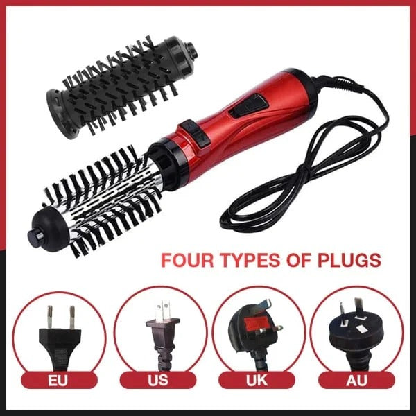 Rotating Hair Dryer Brush — 2 Interchangeable Heads & 360° Spin 16