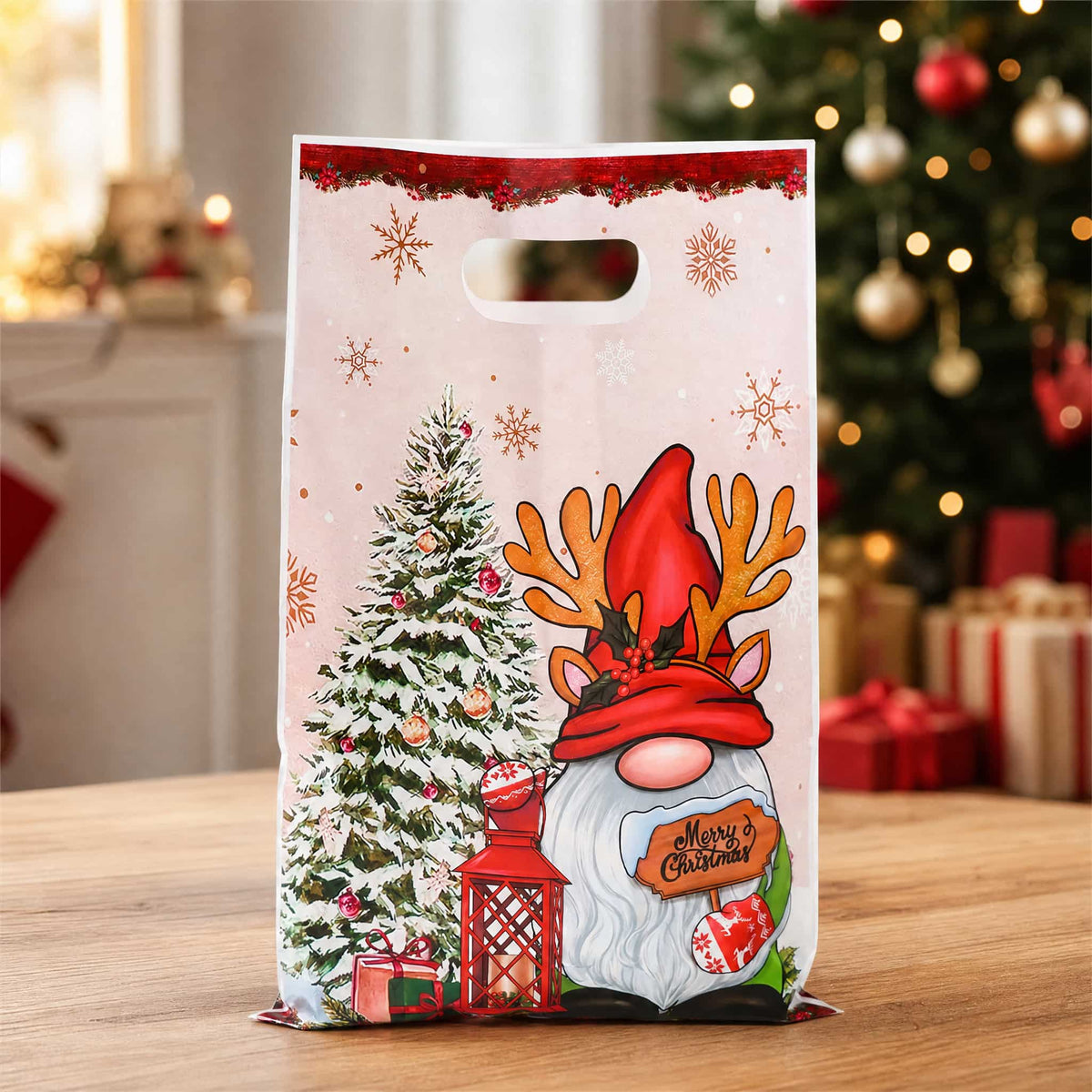 Christmas Gift Bags with Die-Cut Handle — Set of 10, 25 or 50 1