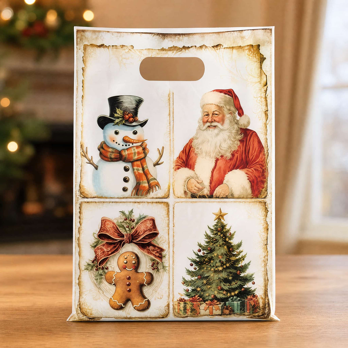Christmas Gift Bags with Die-Cut Handle — Set of 10, 25 or 50 10