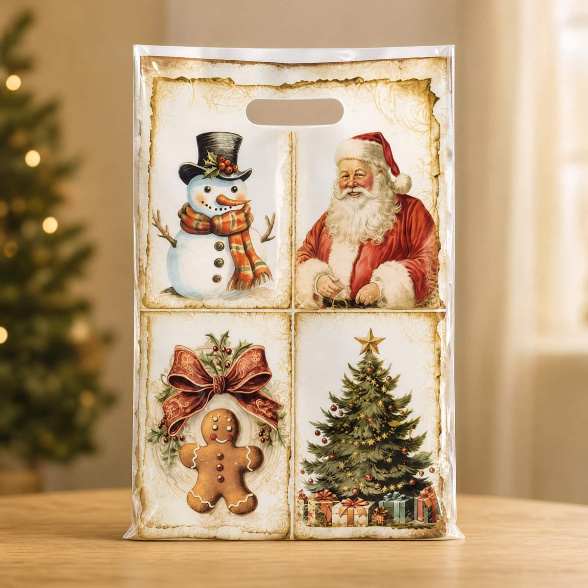 Christmas Gift Bags with Die-Cut Handle — Set of 10, 25 or 50 8