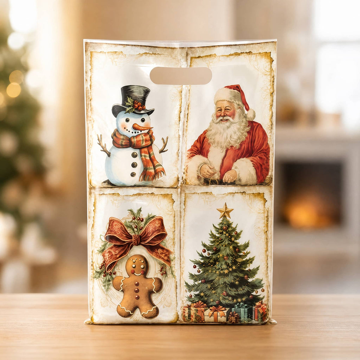 Christmas Gift Bags with Die-Cut Handle — Set of 10, 25 or 50 9