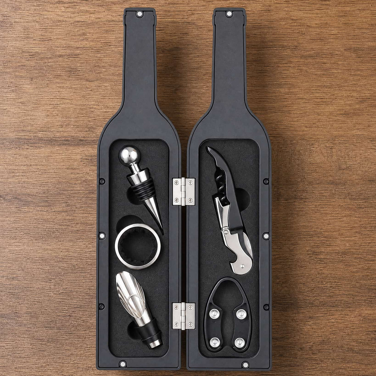 Wine Accessory Set in Bottle Case — 5 or 3 Piece Gift Set 3