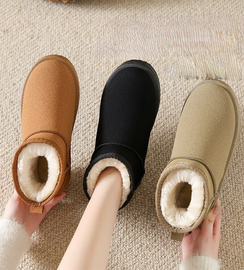 Ankle Boots Women — Fur-Lined Winter Boot with Side Zip 2